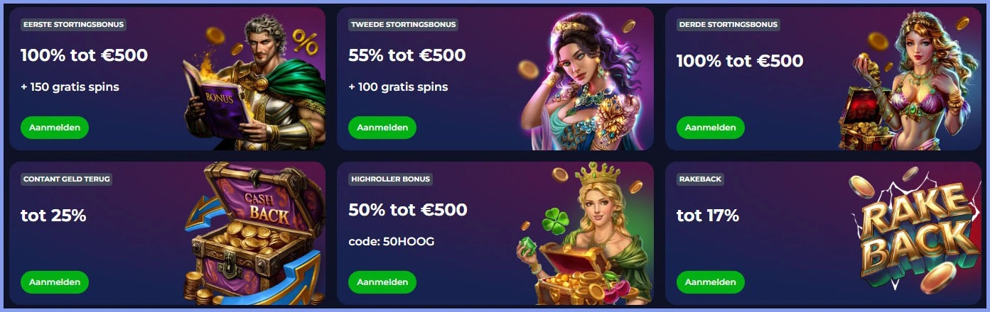 Ontvang jouw welkomstcadeau als nieuwe speler